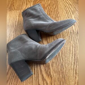Aquatalia Suede Heeled Ankle Bootie